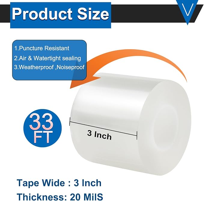 Window Insulation Tape for Winter Heavy Duty Weather Stripping Sealing Film - Image 2