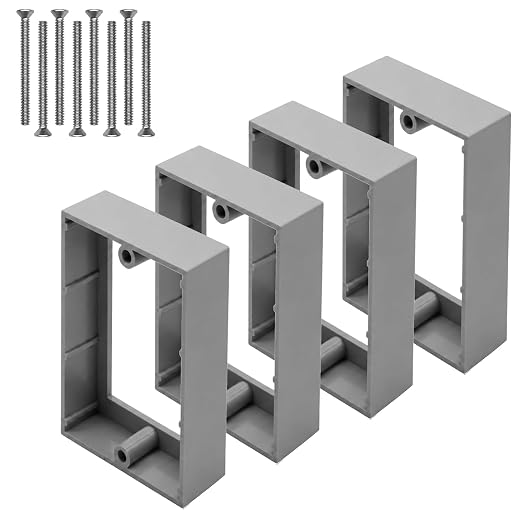 Outlet Box Extender 1 Gang, 4 Pack by YQSIYU