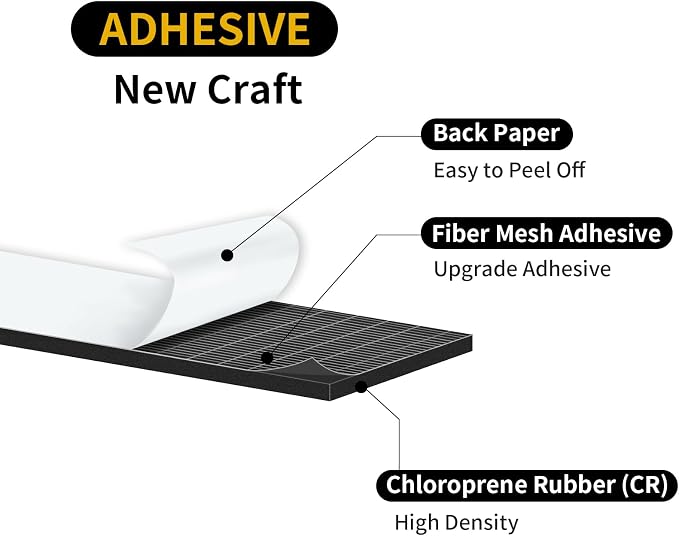 Foam Tape, Weather Stripping, High Density CR, Soundproof, 2 in x 1/8 in x 15Ft - Image 5