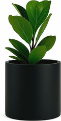 Fox & Fern Large Planter for Indoor or Outdoor, Matte Black, 12 Inch | UV & by FoxFern