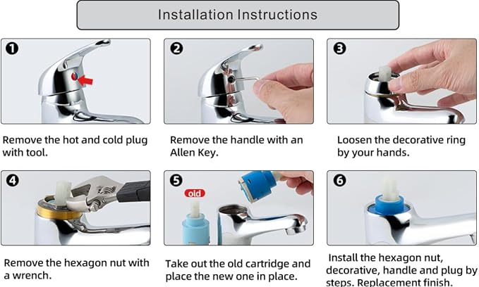 N35DW 35mm faucet Cartridge, Replacement Cartridge - Image 4