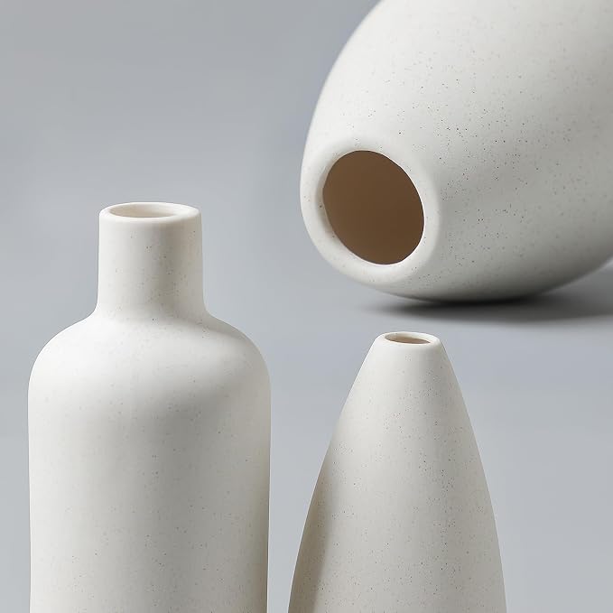 CEMABT White Ceramic Vase Set - Image 3