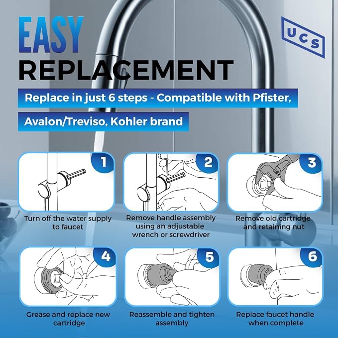 Pfister 9740740 Avalon/Treviso 26/529 25mm Faucet Cartridge Replacement | - Image 4