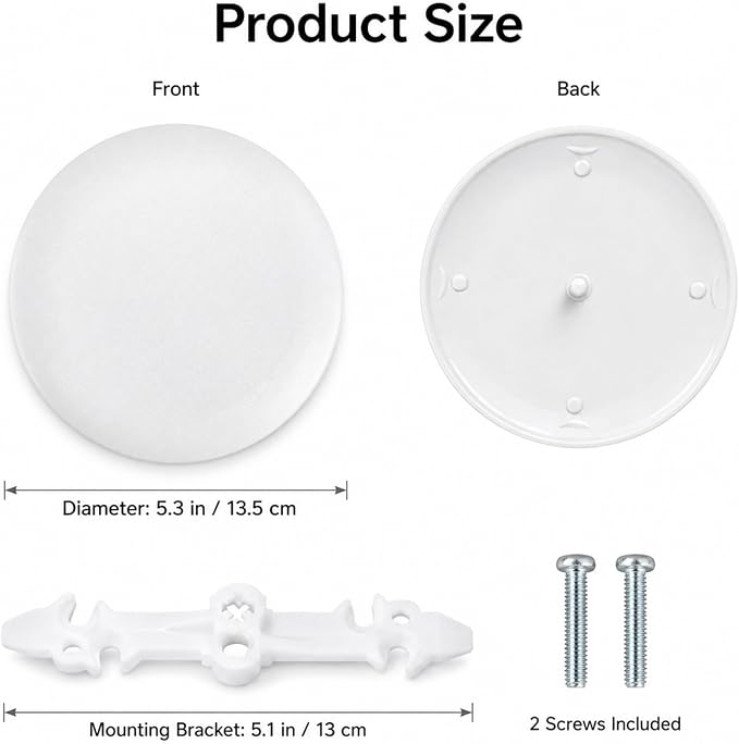 CP3540 Ceiling Cover Plate, Round Electrical Box Cover - Image 2