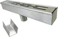 304 Stainless Steel Trench Drain Kit, Narrow Channel Drain by SUIGDRR