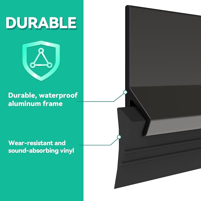 AMZNOVA Door Sweep Door Threshold Sweeper, Dust Bug Draft Stopper Storm - Image 3