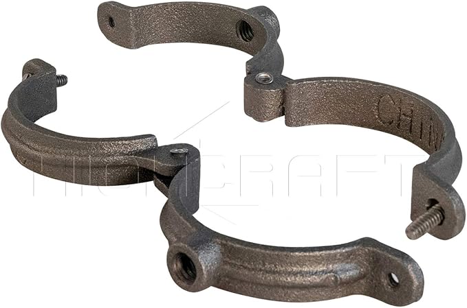HIGHCRAFT HINGB-01-10 Industrial Decor Hinged Split Ring Pipe Hanger 1 in. - Image 4