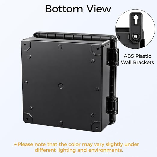 LeMotech Junction Box IP67 Waterproof Electrical Box Outdoor ABS Plastic Hinged - Image 5