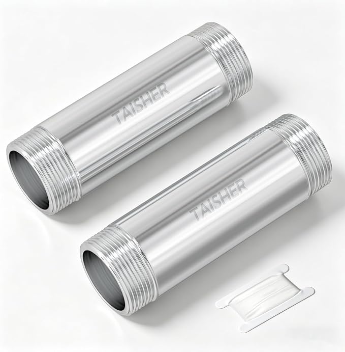 2pcs Thickened Nipple Cast Pipe 1" NPT Male by TAISHER