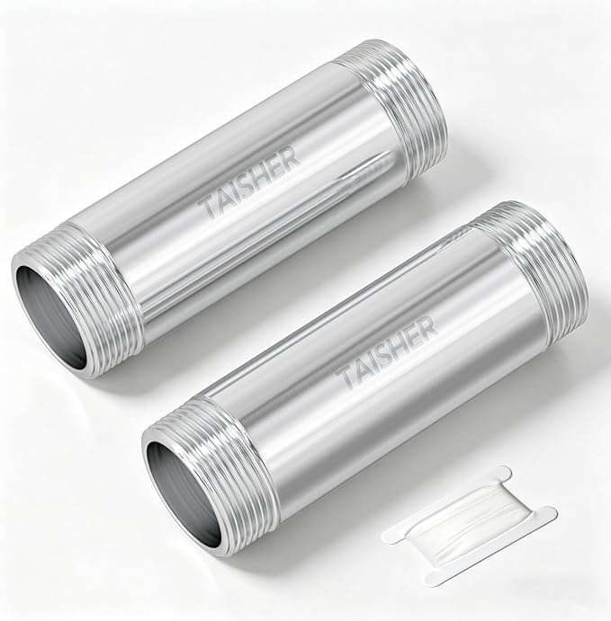 2pcs Thickened Nipple Cast Pipe 1" NPT Male by TAISHER