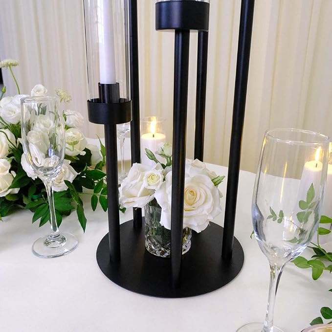 42.5inch 10pcs Black Candelabra Centerpieces - Image 6
