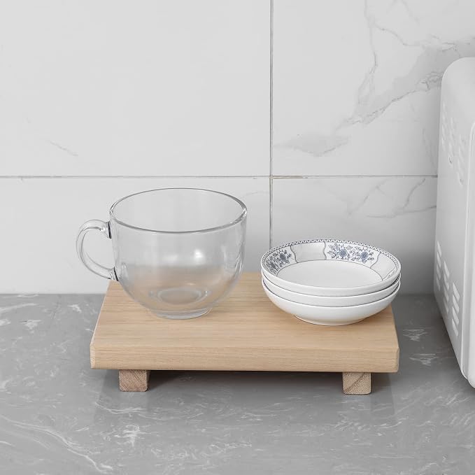 Wood Bathroom Tray Farmhouse Decor Kitchen Soap Holder, Lightweight, Easy Clean - Image 7