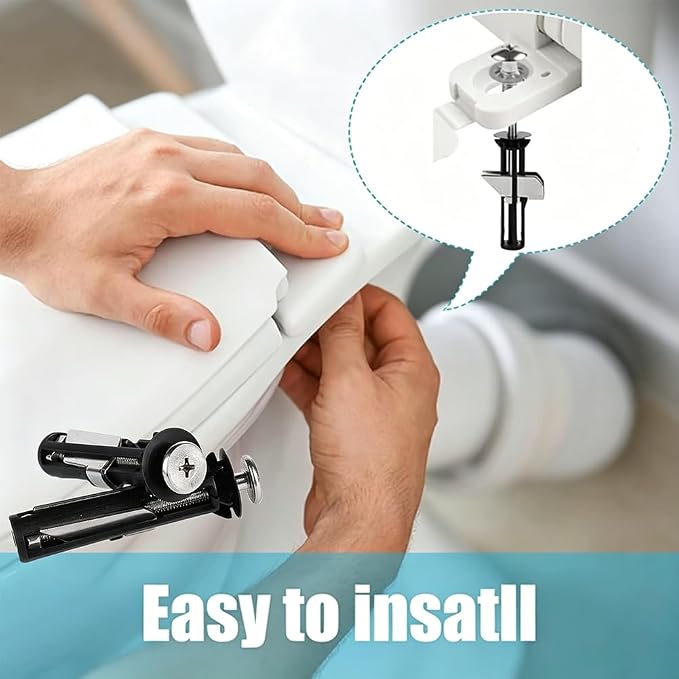 2027 New Toilet Seat Bolts, Heavy Duty Toilet Seat Fastener Bolt Kit - Image 6