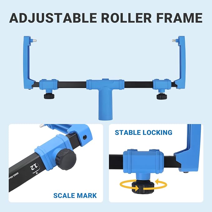 Self-Leveling Tool Kit with Rake, Spiked Roller, Spiked Shoes and 58'' - Image 4
