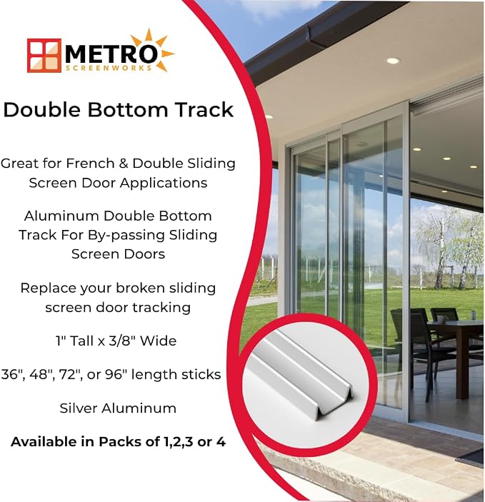 Double Sliding Door Bottom Track - Image 5