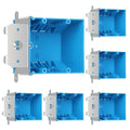 2 Gang Adjustable Plastic Outlet Box, 34 cu. in., 6 Pack | 34 cu in adjustable by Unknown