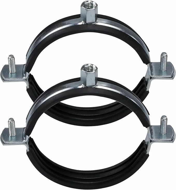 5 PCS Split Ring Pipe Hanger Heavy Duty Adjustable Pipe Bracket Clamp Wall - Image 6