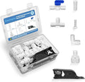 1/4" Quick Connect Push-to-Connect Water Line Fittings Kit by Sweezwon