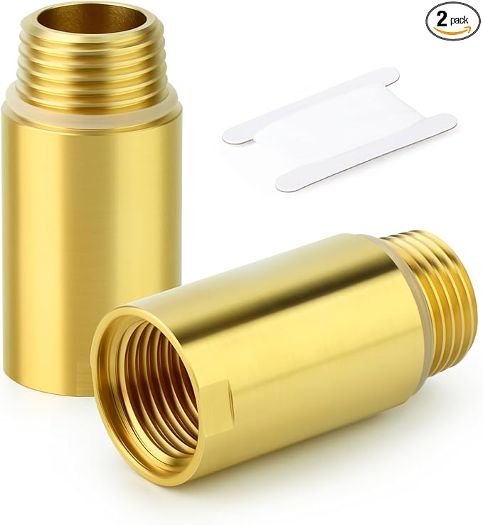 GASHER 2Pcs Brass Pipe Plumbing Adapter by GASHER