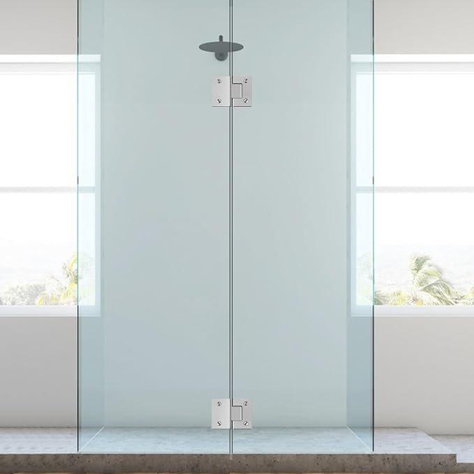 Alise Glass Shower Door Hinge, 180° Hinge - Image 8