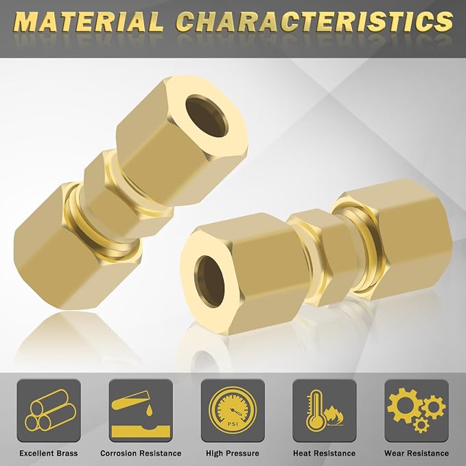 Brass Tube Pipe Compression Fitting - Image 4