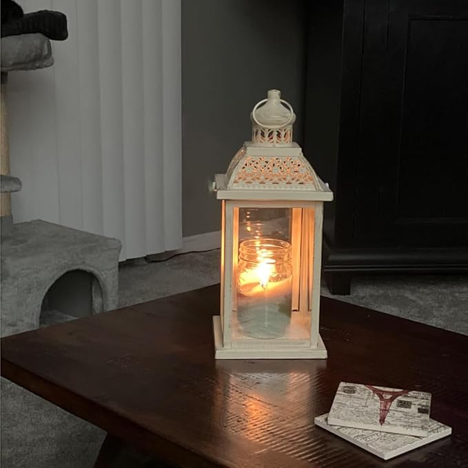 NEEDOMO 14.4" Lanterns Decorations Indoor, Hanging Candle Lantern Outdoor - Image 3