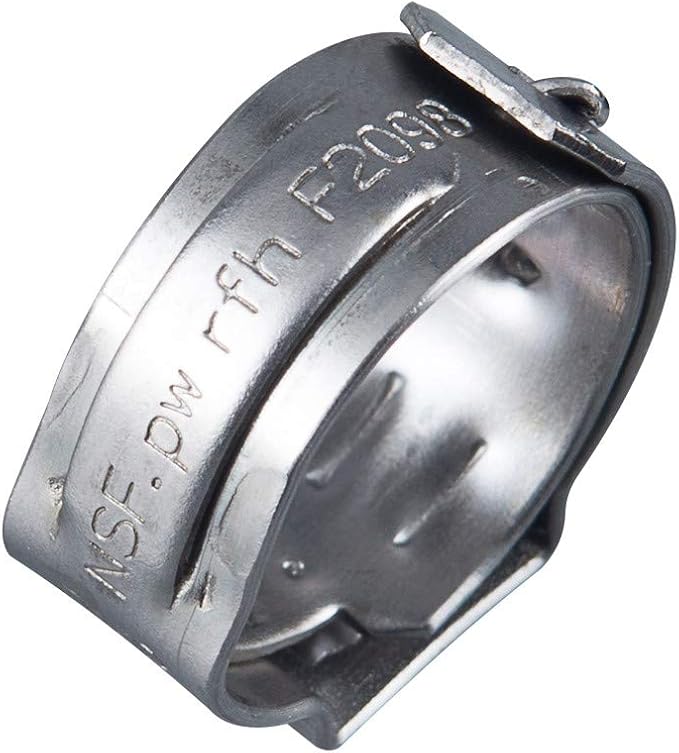 100 piece EFIELD 1/2-inch Pex Crimp Cinch Clamp Rings | Stainless Steel - Image 8