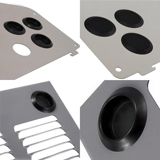 Woodzdon 80pcs Depressed Center & Flush Mount Black Hole Plug Assortment - Image 6