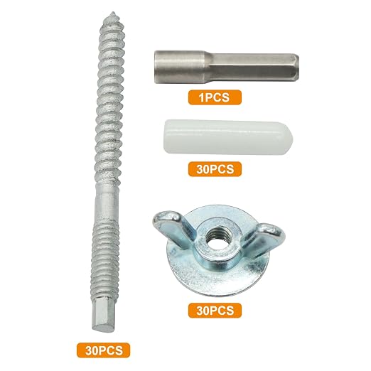 30 Pack 1/4"-20 x 2-1/4" Hurricane Anchor Kit, Hardware Installation Guide - Image 3
