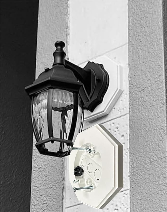 iMBAPrice 8161-1 Vertical Siding Lamp Octagon Mounting Kit - Image 3