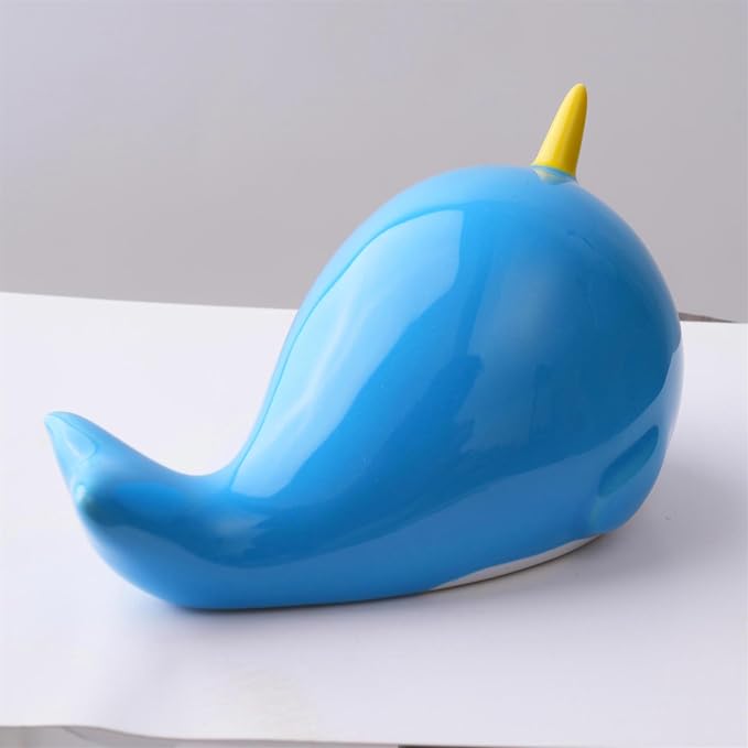 Blue Whale Toilet Floor Bolt Covers, Ceramic Whale Toilet Bolt Caps, Cute - Image 9