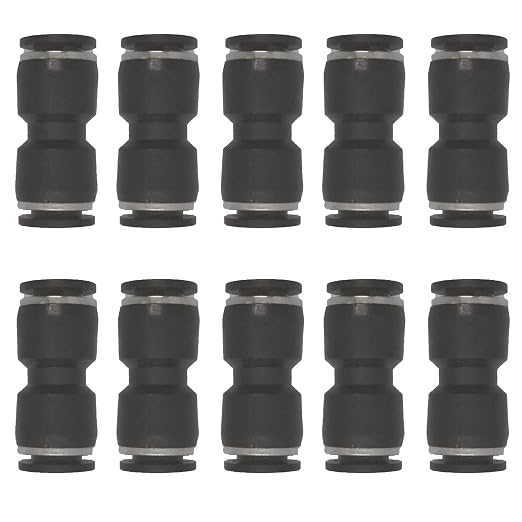 zjxed 3/8" OD x 3/8" OD Pneumatic quick Connector Push to Connect fittings by ROZESAZZ