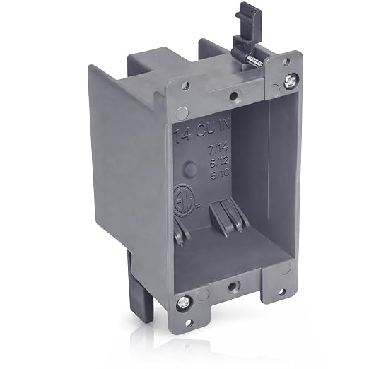 14 in. Old Work Electrical Box, 1-Gang 14 Cu in Non-Metallic PVC Outlet Box by AirmontProducts