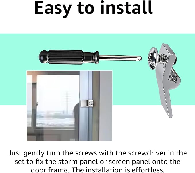 25-Pack Storm Door Panel Clips, - Image 6