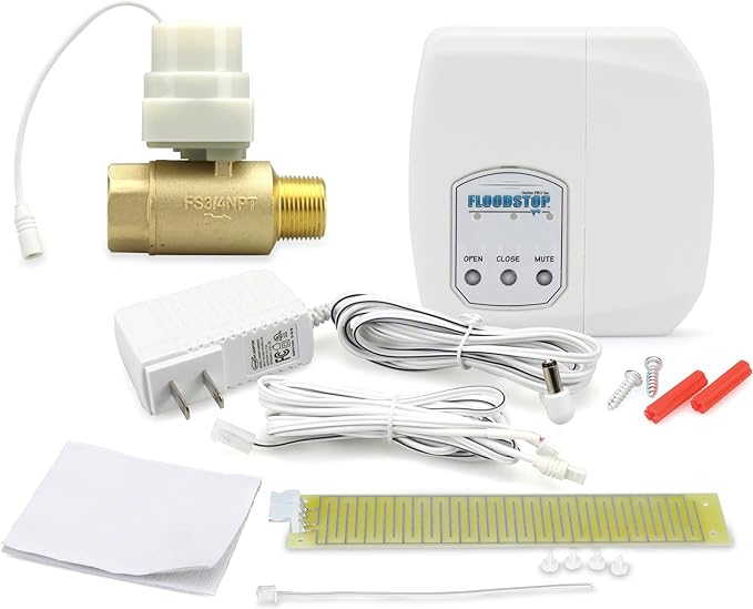 FloodStop NEW Water Heater Leak Detector Kit, 3/4" NPT MIP x FIP | Automatic by FloodStop
