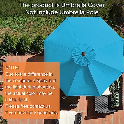 EliteShade USA 9FT Patio Umbrella Replacement Covers 8 Ribs Market Umbrella - Image 2
