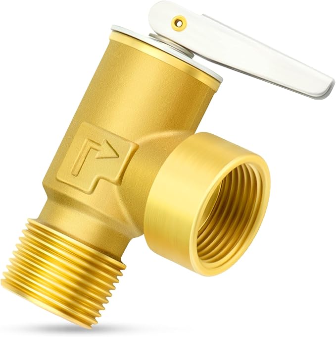 GASHER 1PCS Brass Temperature Pressure Relief Valve - Image 7