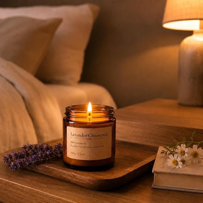 6-Pack Scented Candles for Home, 3.5 Oz Soy Wax Aromatherapy Candle Gift Set - Image 4
