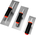 Drywall Flat Trowel 3pcs/Kit Carbon Steel Masonry Trowel Set | Soft Handle by ProfessionalHandToolsSet