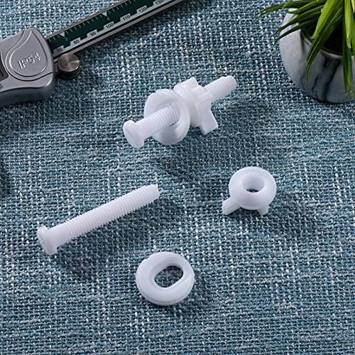 Canomo Toilet Seat Replacement Part Includes Plastic Toilet Seat Hinge Bolt - Image 6