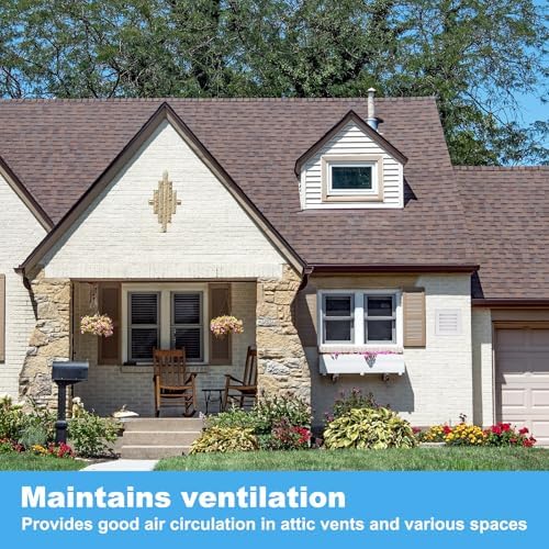PATIKIL 10 x 10 Inch Gable Vent, 8 x 8 Inch Duct Opening Size - Image 6