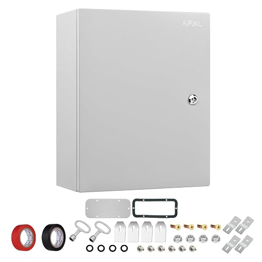 Steel Electrical Junction Box, Outdoor & Indoor Universal Project Box by AUFUNIU