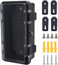 Junction Box, Hinged Black Clear Cover IP67 Waterproof ABS Project Box by Otdorpatio