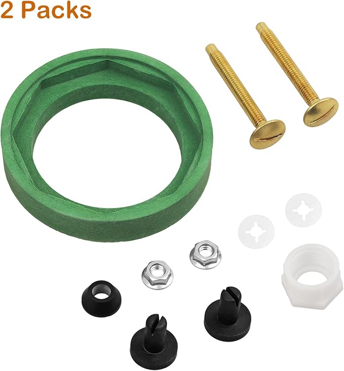 2 Pack 3'' Toilet Tank to Bowl Coupling Kit, Toilet Tank Repair Kit - Image 9