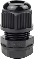 XHF 50 Pcs 3/8" IP68 Strain Relief Nylon Cord Grip Waterproof NPT Cable Glands by XHF