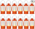 12Pcs Orange Mini Lanterns for Fall Halloween Thanksgiving & Western Camping by ReperlaSpecialMiniSmallLanternDecoration