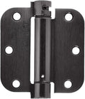 Amazon Basics Self-Closing Door Hinge, 3.5 Inch x 3.5 Inch, Oil-Rubbed Bronze by AmazonBasics
