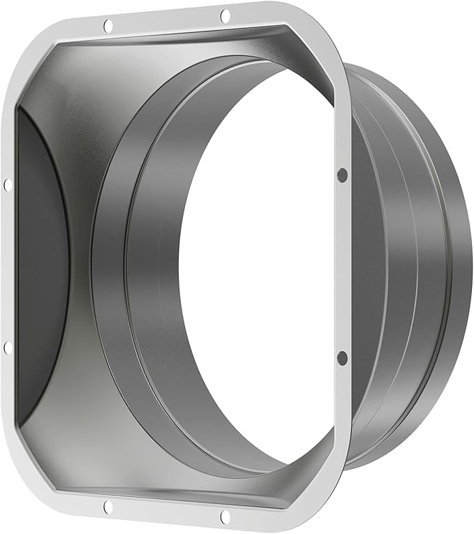 Hon&Guan 6 Inch Duct Connector, Metal Straight Pipe Flange by HonGuan