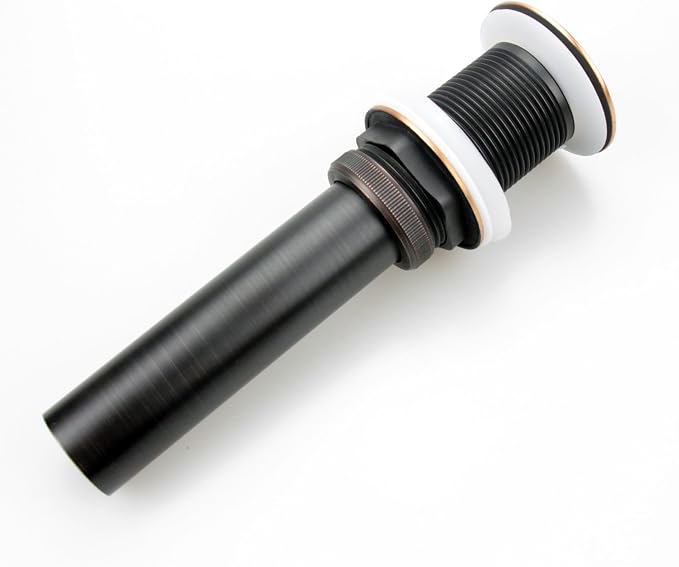 Bathroom Sink Pop Up Drain Without Overflow, Small Cap, Oil Rubbed Bronze - Image 5