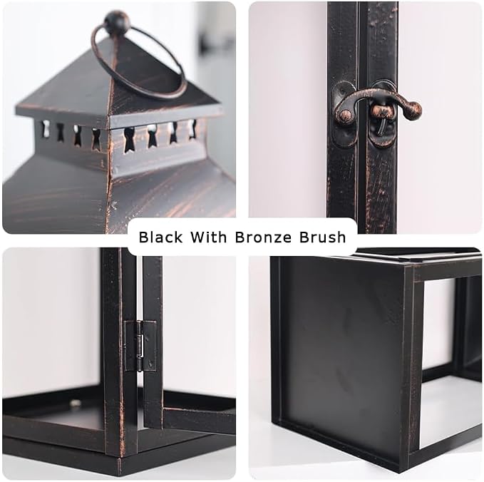 LED Lanterns Decorative Outdoor&Indoor, Candle Holder - Image 4